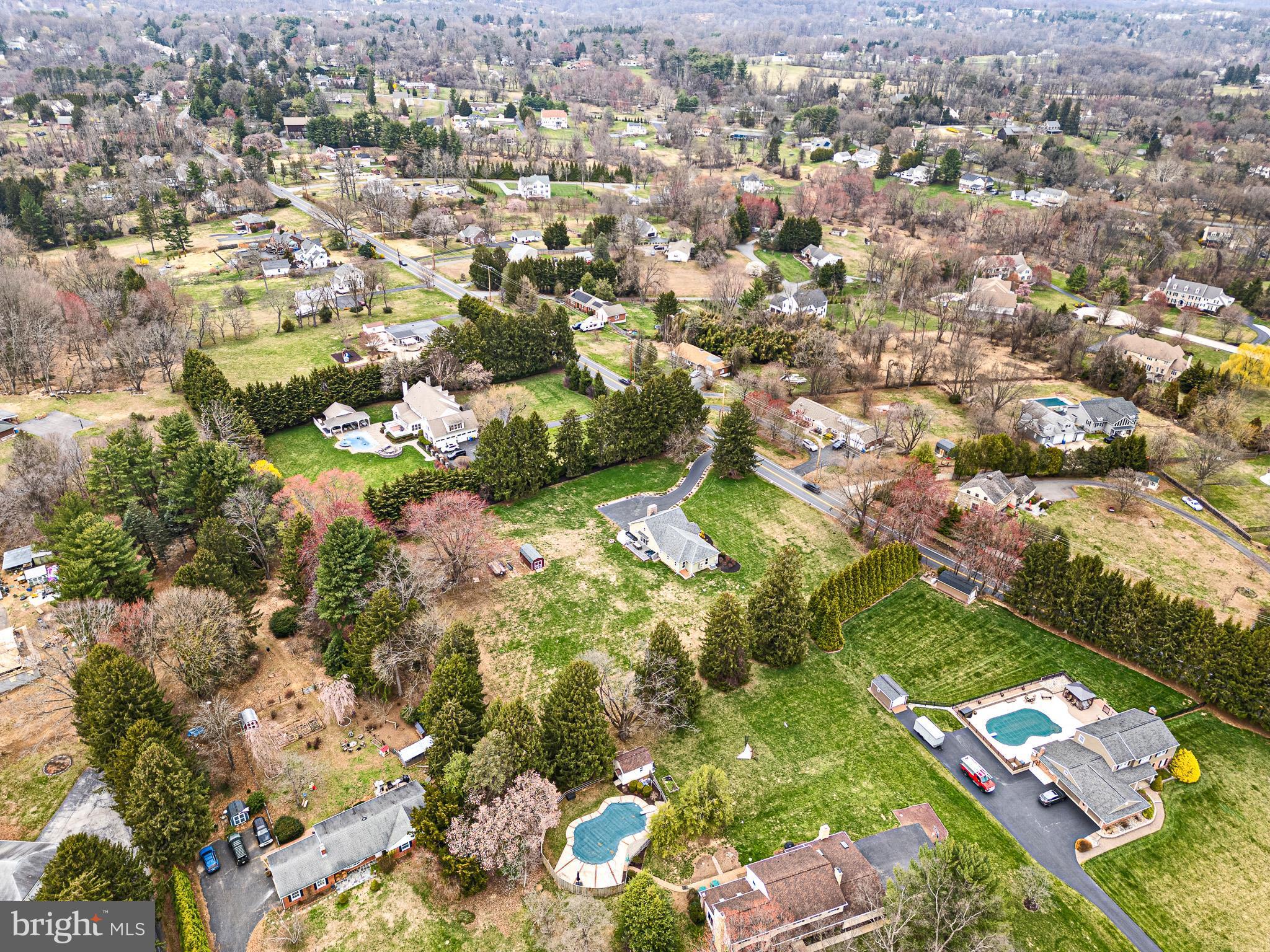 314 Concord Road Glen Mills, PA 19342 - Photo 37 of 42 an aerial view of residential houses with outdoor space