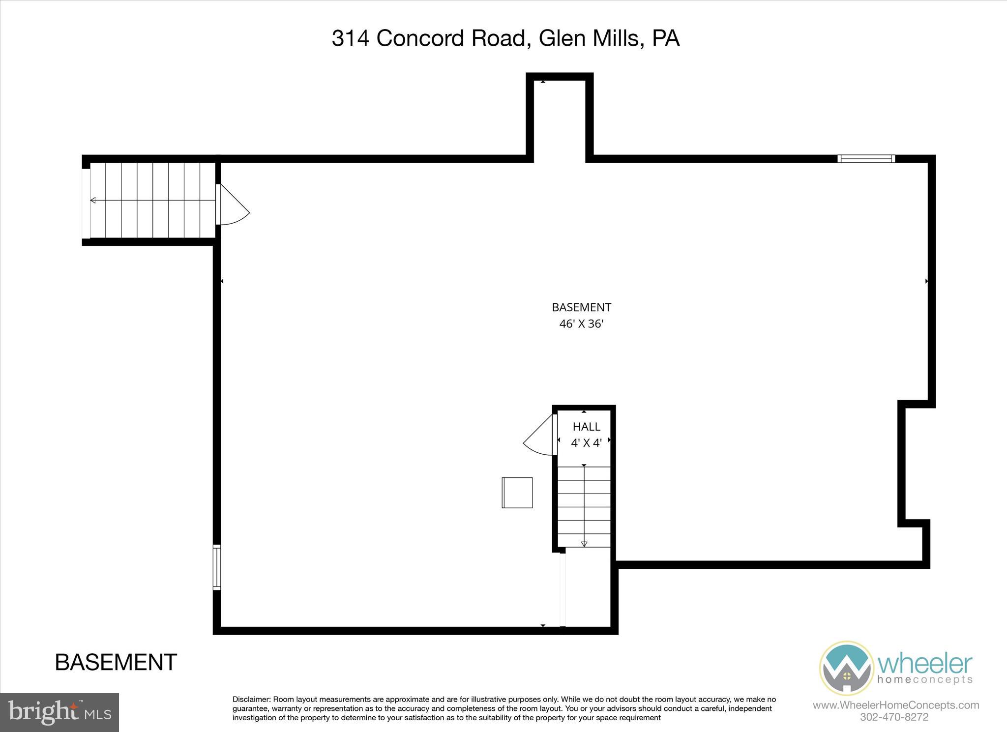 314 Concord Road Glen Mills, PA 19342 - Photo 42 of 42 a picture of floor with a white wall and a painting