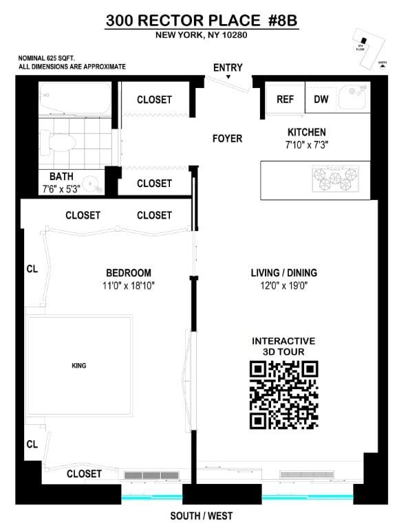 300 Rector Place, Unit 8B Manhattan, NY 10280 - Photo 14 of 14 Photo 14