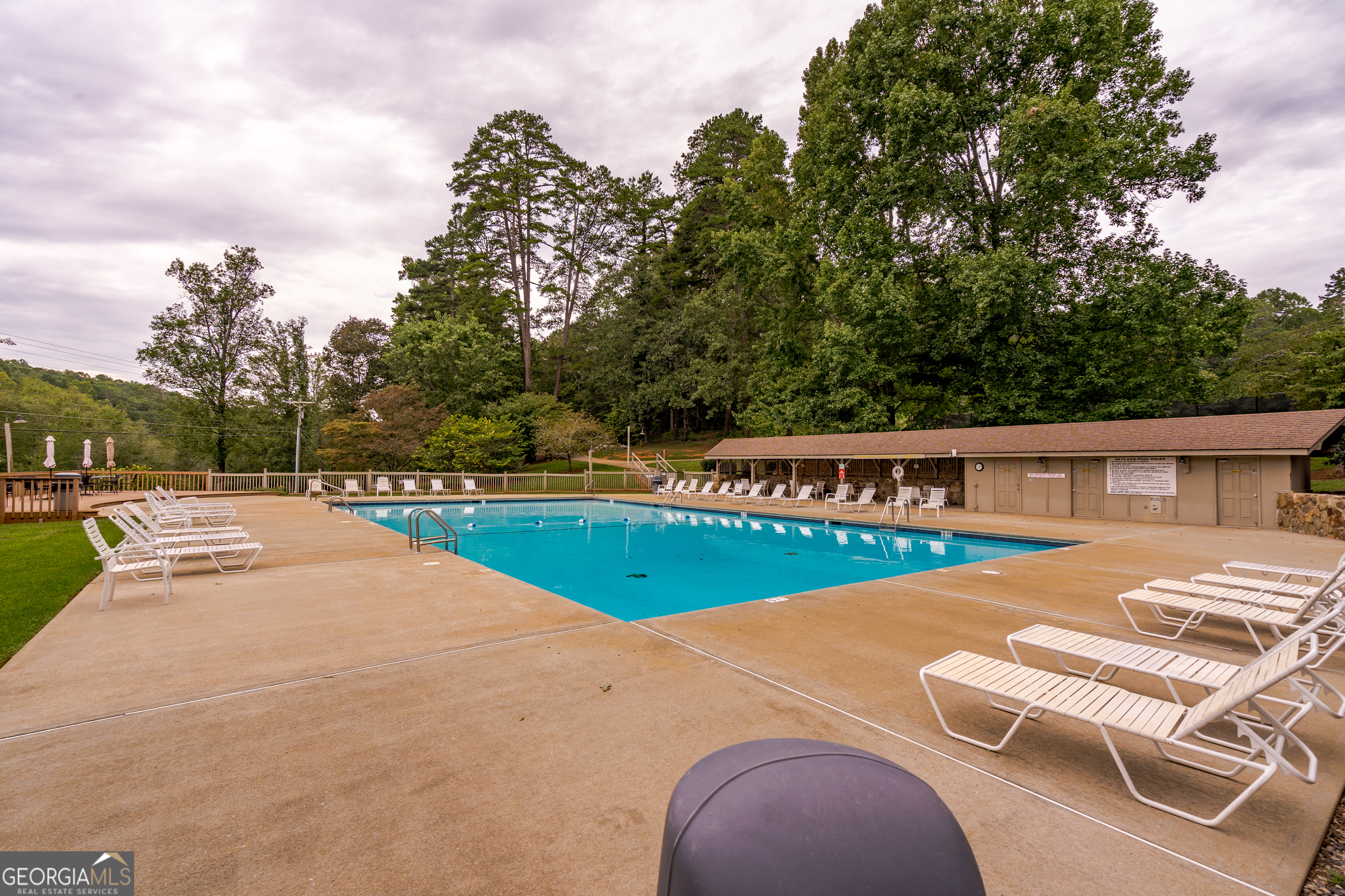 310 Blue Ridge Drive Sautee Nacoochee, GA 30571 - Photo 73 of 78 a view of a swimming pool with lounge chair