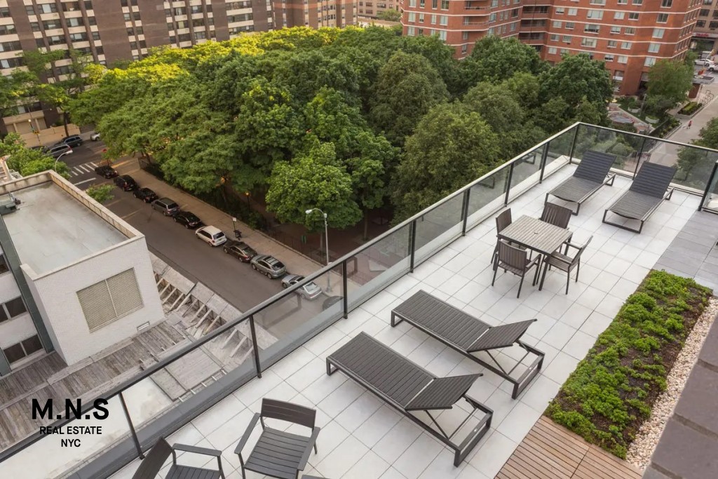 335 East 27th Street, Unit 9A Manhattan, NY 10016 - Photo 10 of 11 a view of a patio with couches table and chairs and potted plants