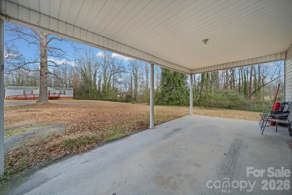a view of a yard with porch