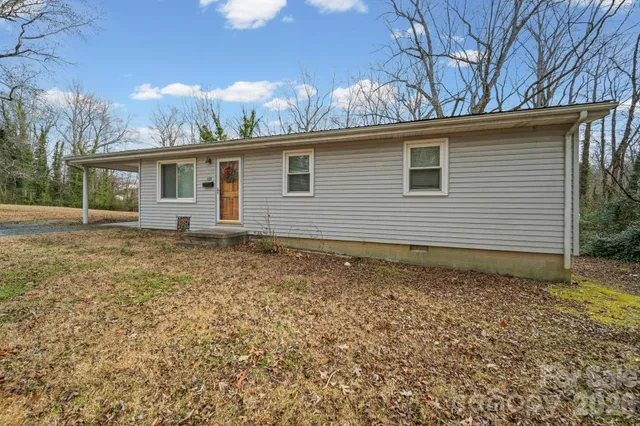 a backyard of a house