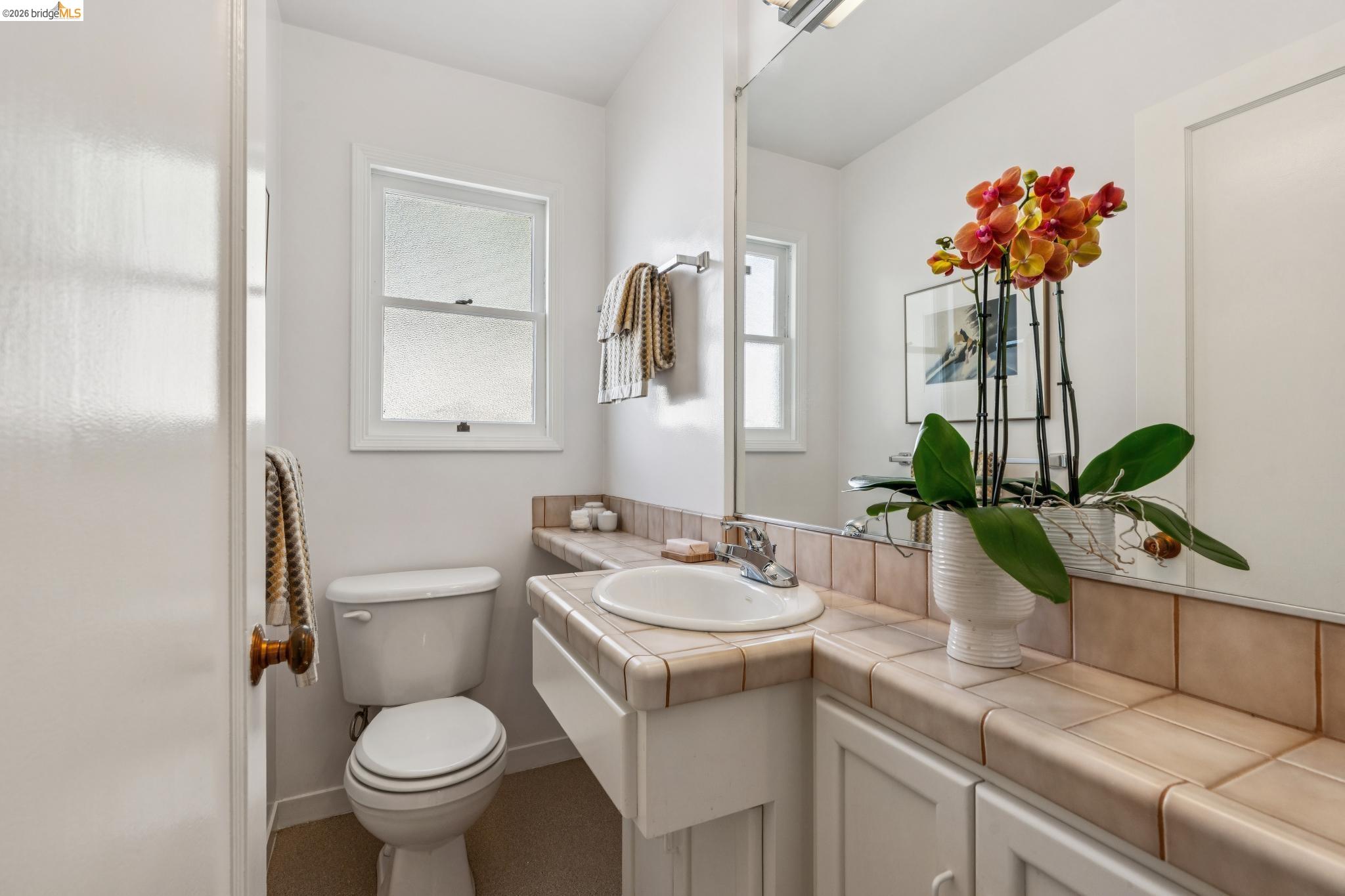 890 Keeler Avenue Berkeley, CA 94708 - Photo 29 of 39 a bathroom with a sink toilet and mirror