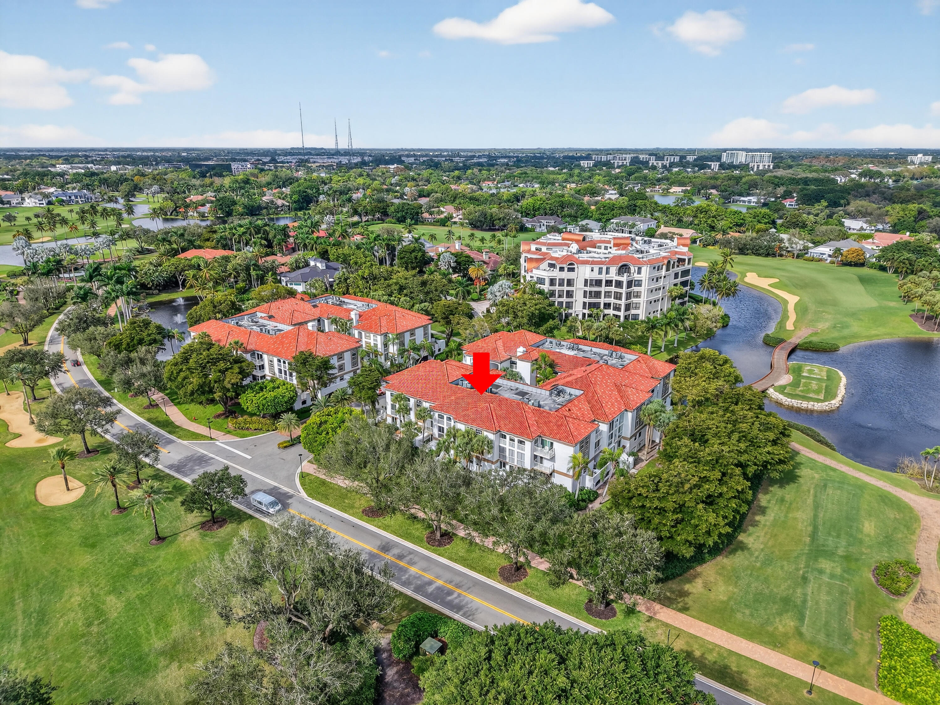 7369 Orangewood Lane, Unit 307 Boca Raton, FL 33433 - Photo 31 of 37 an aerial view of residential houses with outdoor space and street view