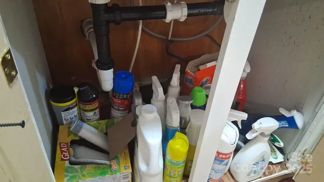 a view of storage and utility room