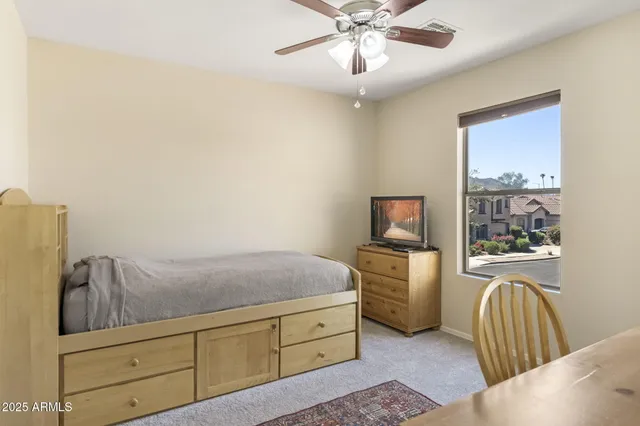 a view of a livingroom with furniture