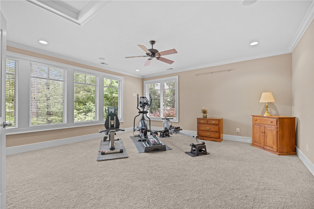 519 Birchbark Court Seneca, SC 29672 - Photo 37 of 47 Upper level recreation room with beverage cooler