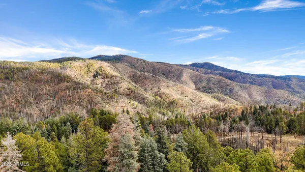 a view of a sky from a city