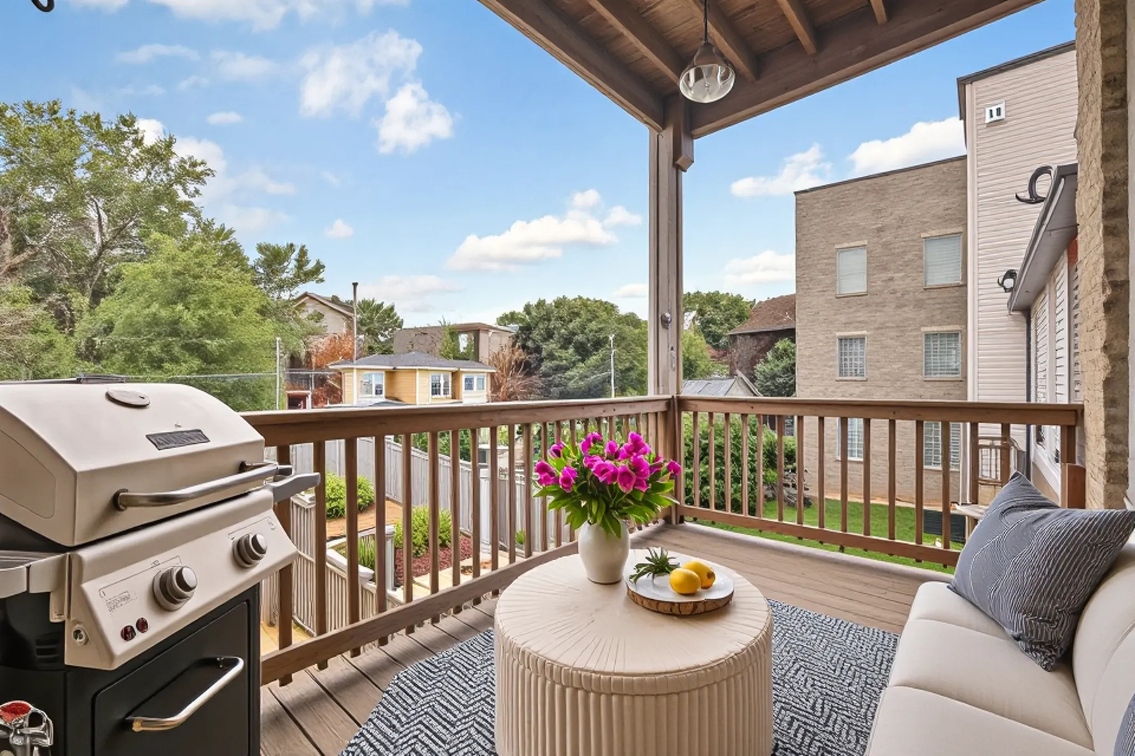 1413 North Campbell Avenue, Unit 1 Chicago, IL 60622 - Photo 19 of 20 a view of a balcony with wooden floor and iron fence
