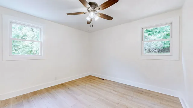 wooden floor in an empty room