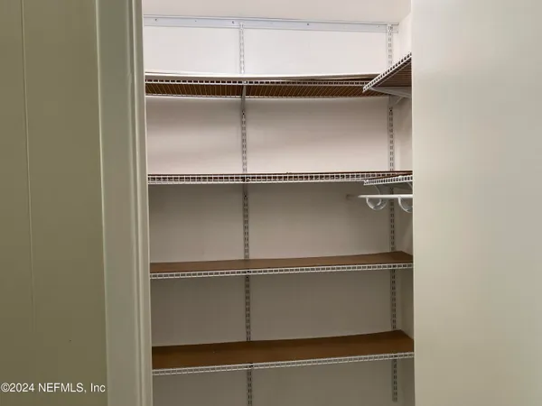 a close view of closet