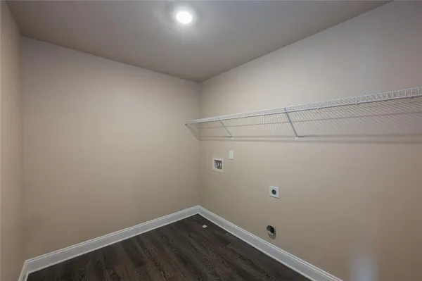 a view of a room with an empty space