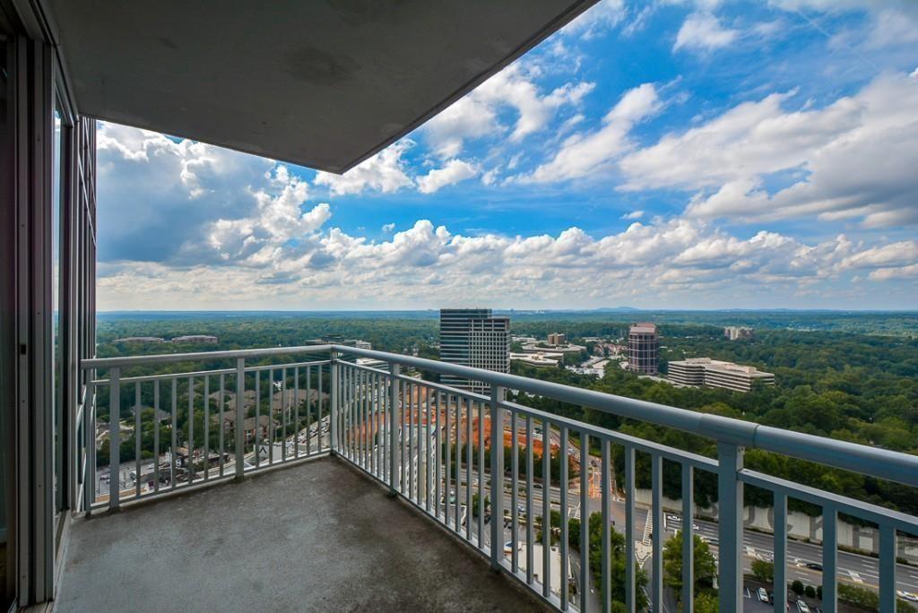 3338 Peachtree Road Northeast, Unit 3302 Atlanta, GA 30326 - Photo 3 of 42 a view of city from a balcony