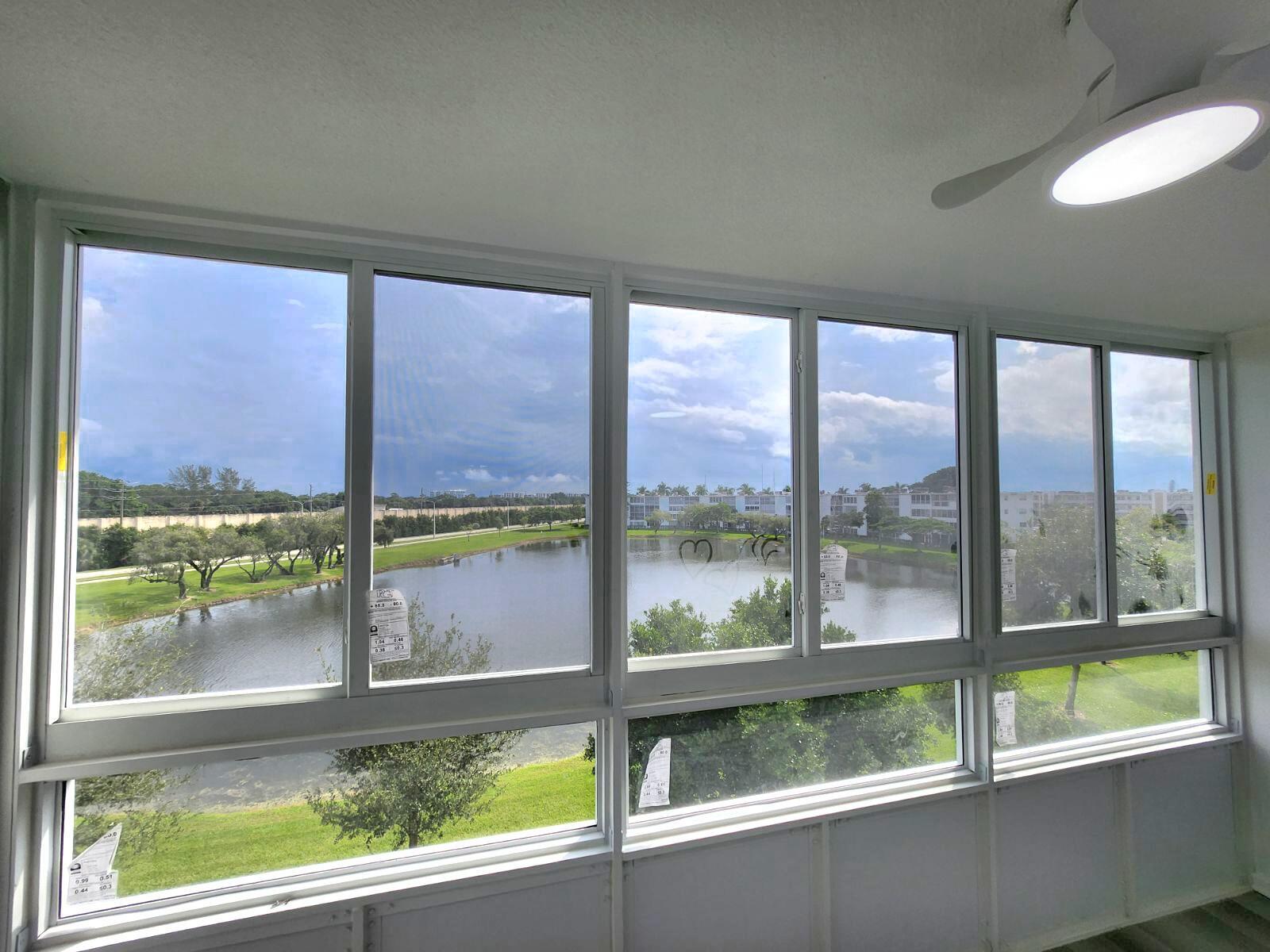 4047 Lincoln A, Unit C Boca Raton, FL 33434 - Photo 21 of 51 4047 Huricane window lake view pic 5