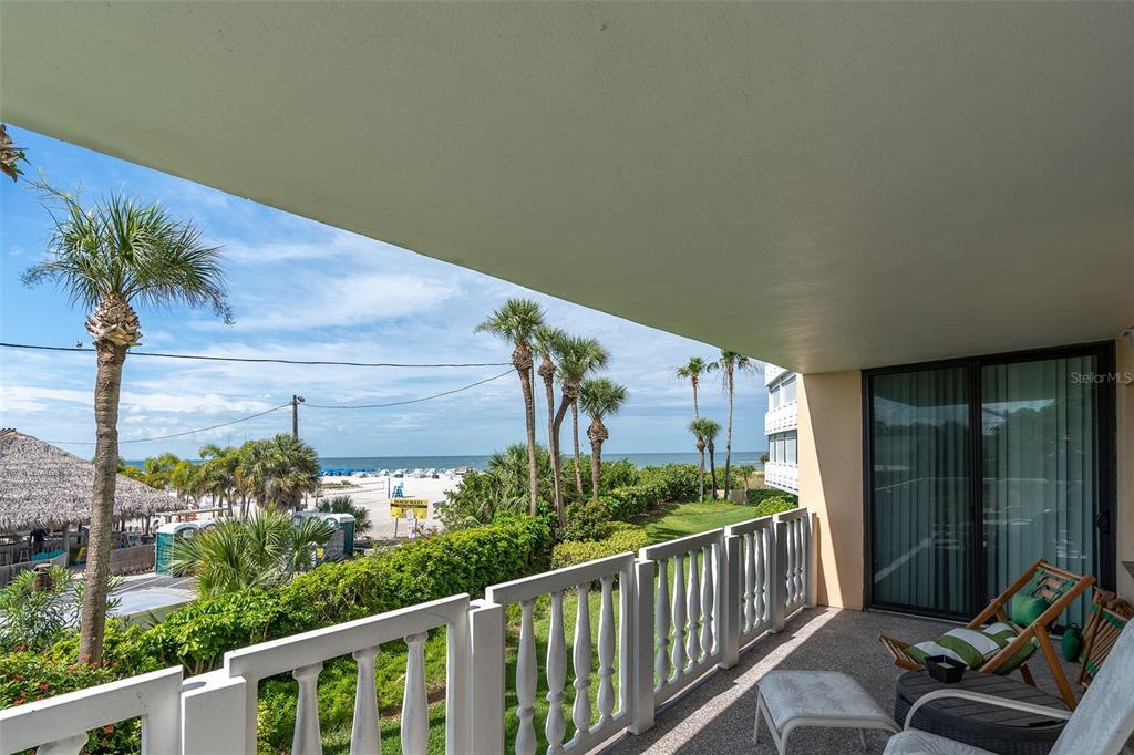 6500 Sunset Way, Unit 116 St. Pete Beach, FL 33706 - Photo 8 of 56 a view of a balcony