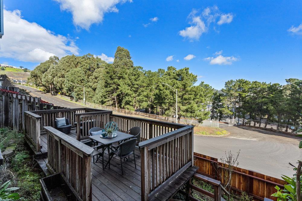 586 Alexis Circle Daly City, CA 94014 - Photo 47 of 61 a view of balcony with wooden floor and outdoor seating