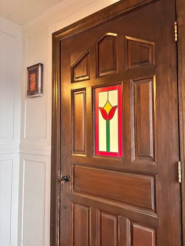 a view of front door of a house