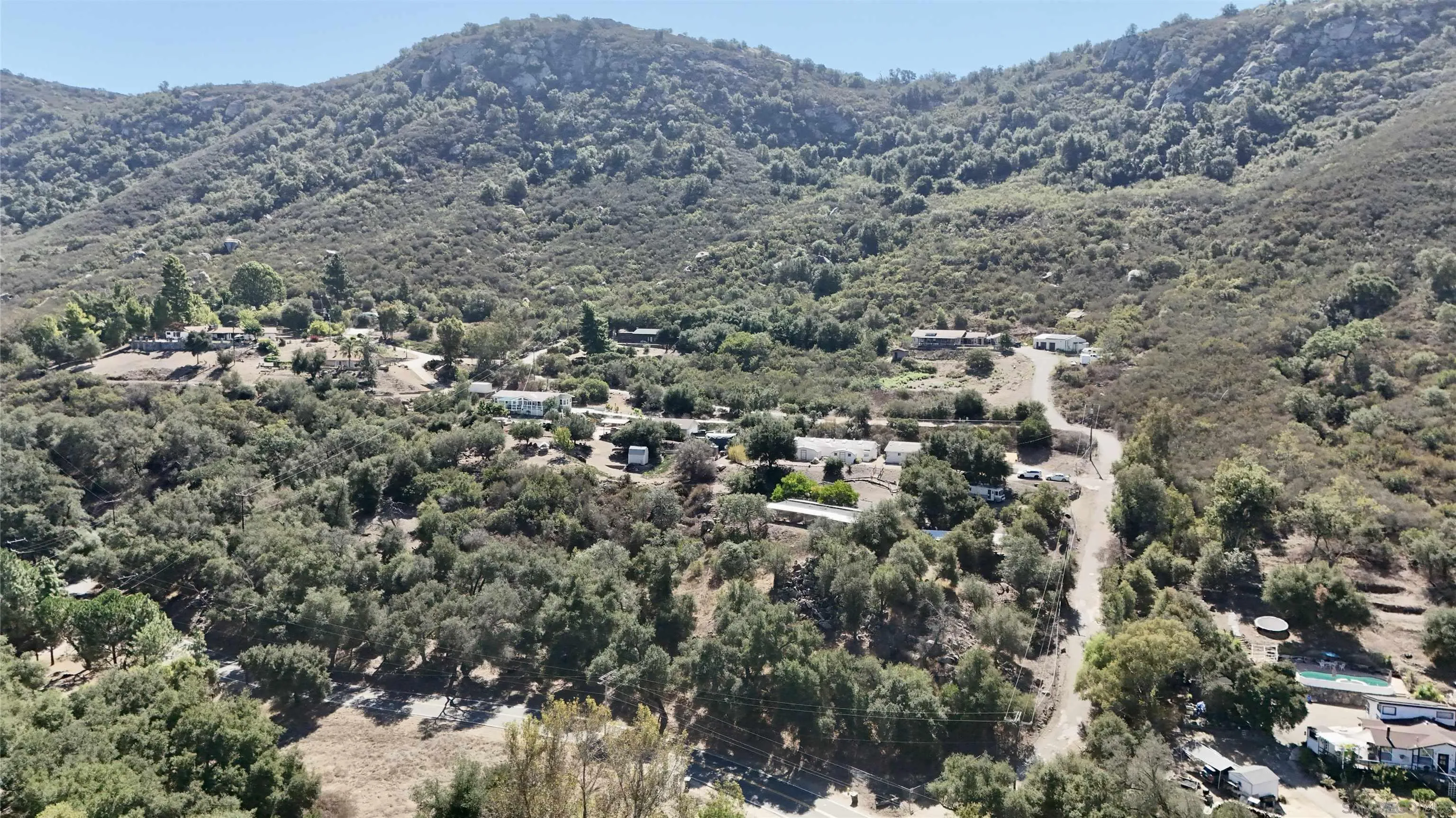 15453 Woods Valley Road Valley Center, CA 92082 - Photo 38 of 38 an aerial view of house with yard and mountain view