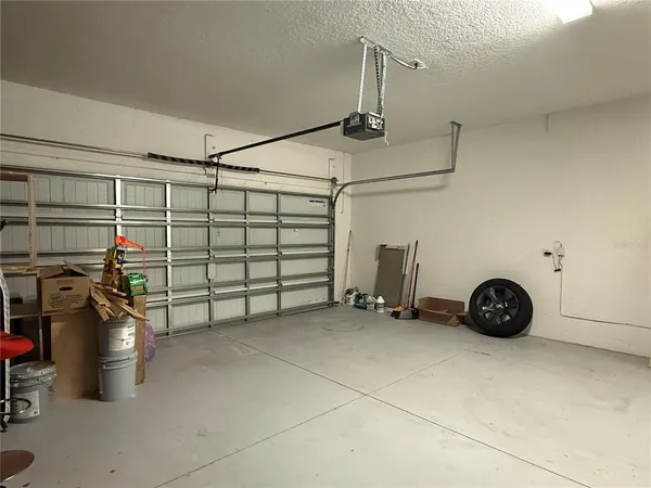 a view of a garage room