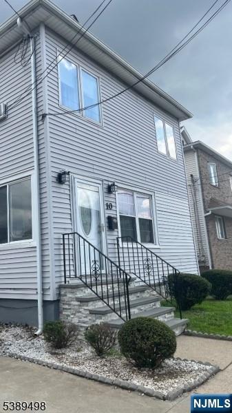 a front view of a house