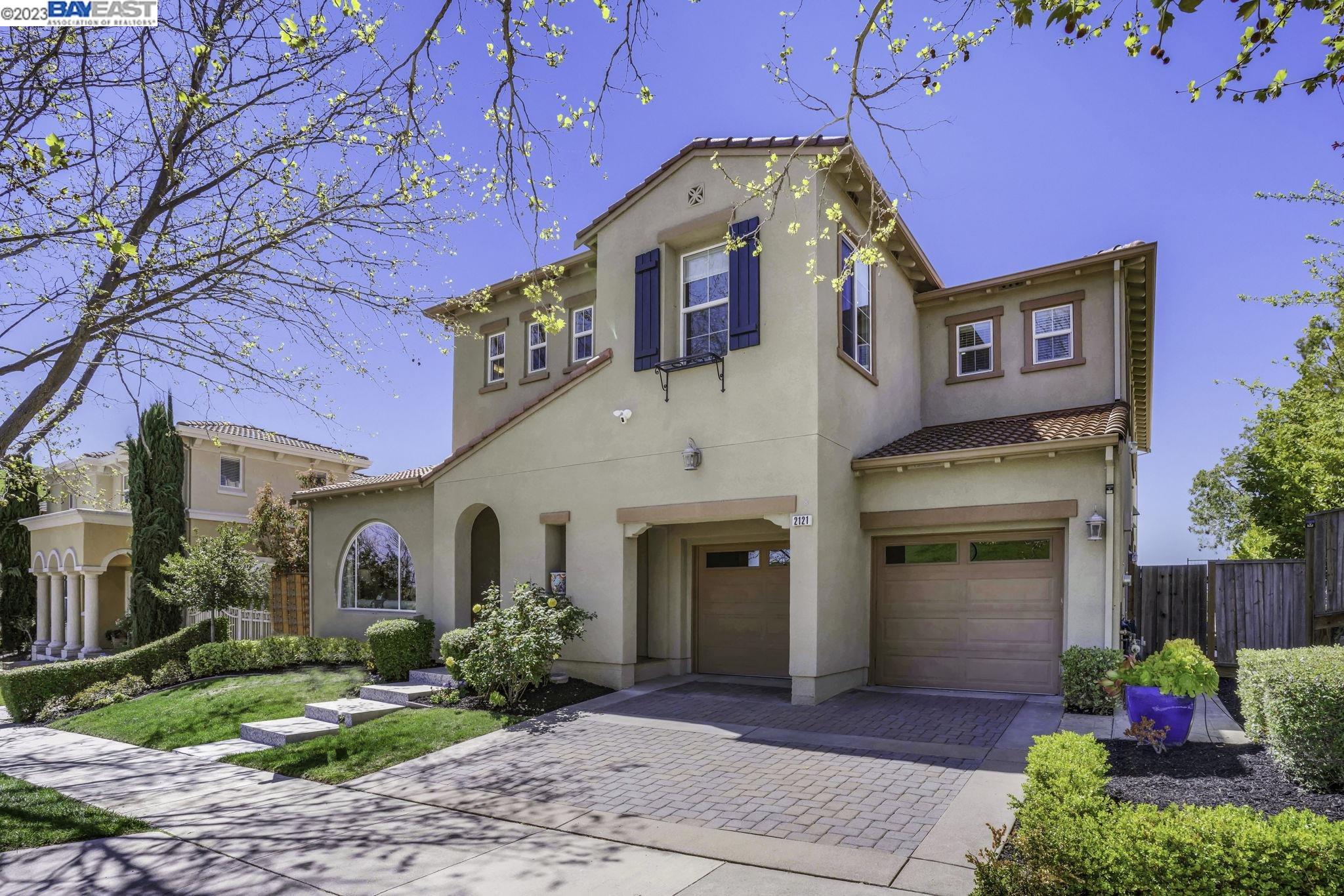 a front view of a house
