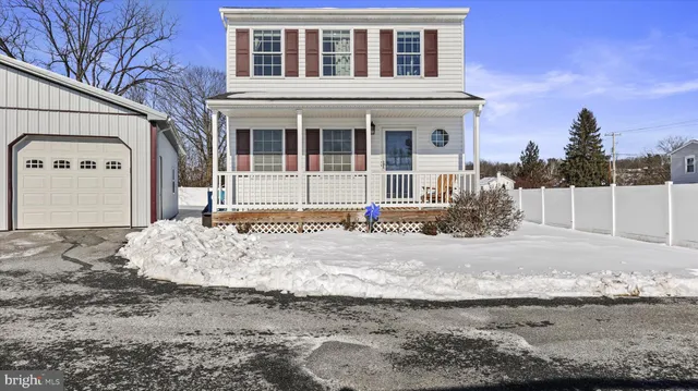 a front view of a house