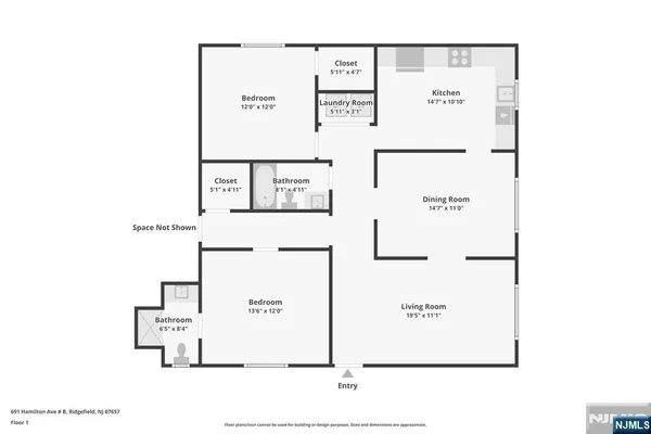 $2,650 | 691 Hamilton Avenue, Unit B, Ridgefield, NJ 07657