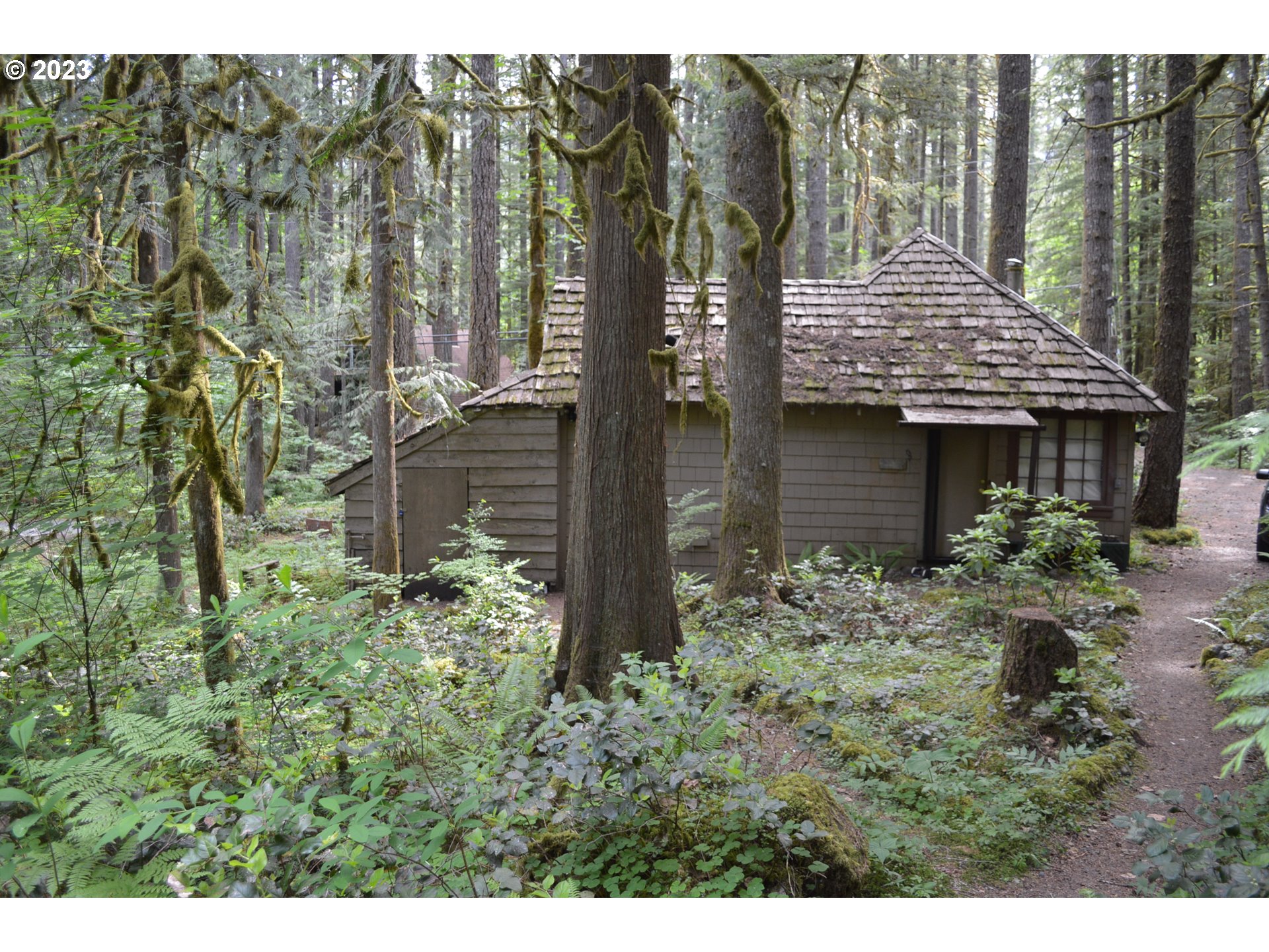 27502 Road 20 Rhododendron, OR 97049 - Photo 46 of 48 a view of a house with backyard and garden