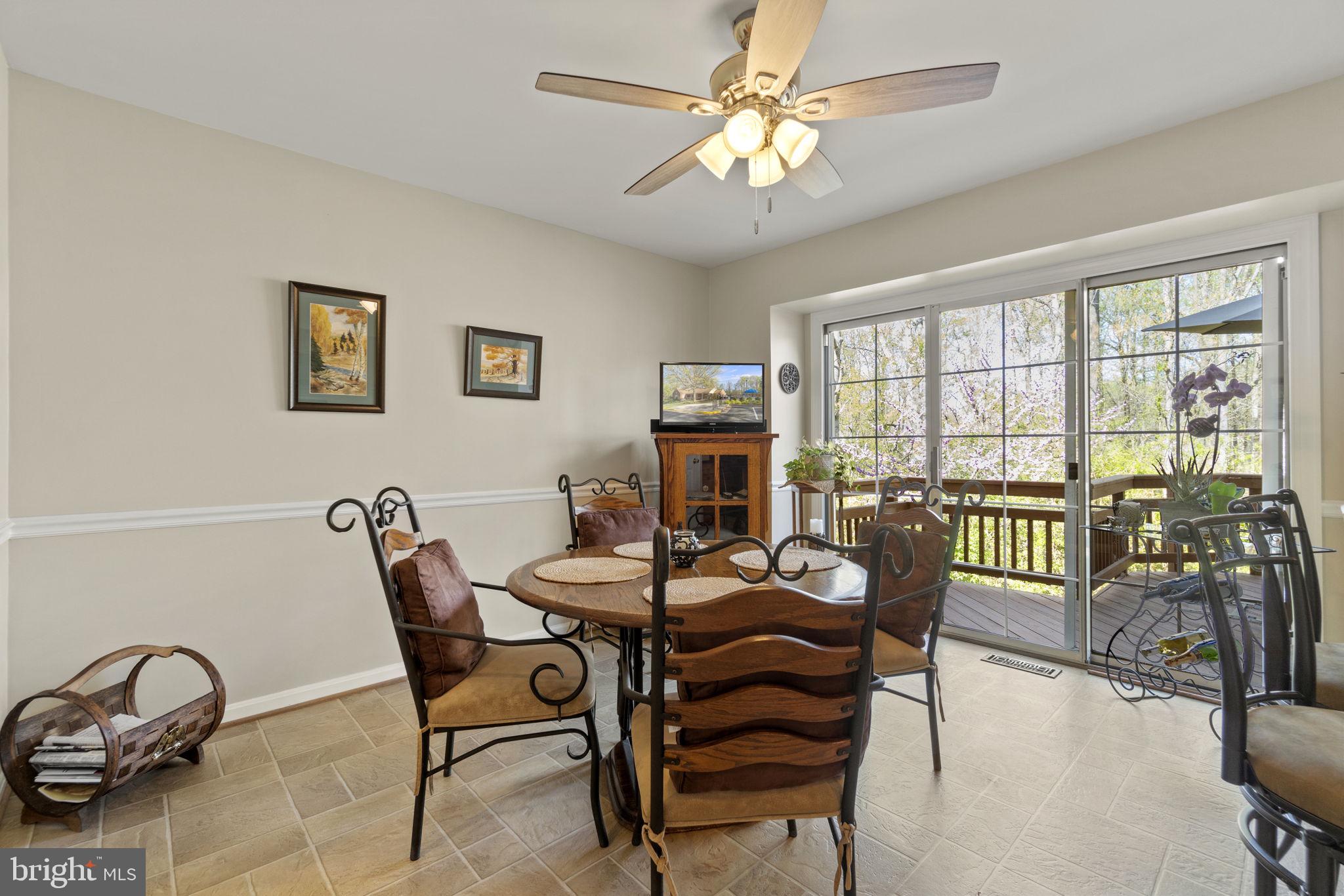 7704 Jewelweed Court Springfield, VA 22152 - Photo 13 of 34 Gorgeous Eat In Kitchen with Views of the Deck