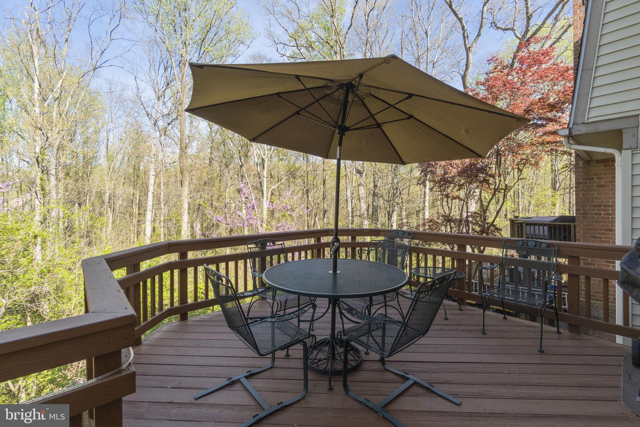 7704 Jewelweed Court Springfield, VA 22152 - Photo 14 of 34 Large Deck Facing Trees