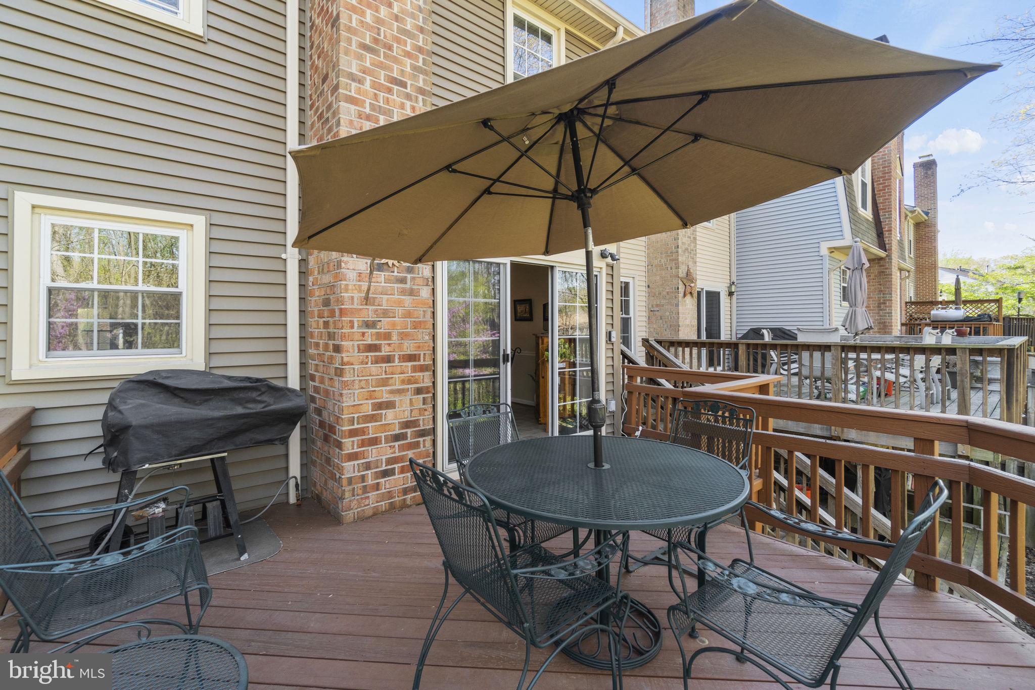 7704 Jewelweed Court Springfield, VA 22152 - Photo 15 of 34 Enjoy Meals & Entertaining on Large Deck