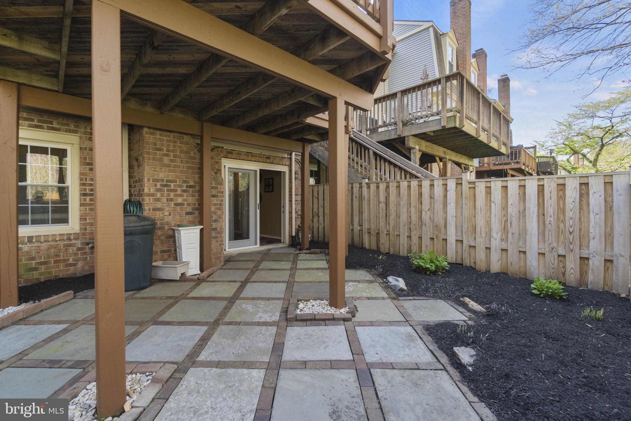 7704 Jewelweed Court Springfield, VA 22152 - Photo 30 of 34 Access to Stone Patio from Basement