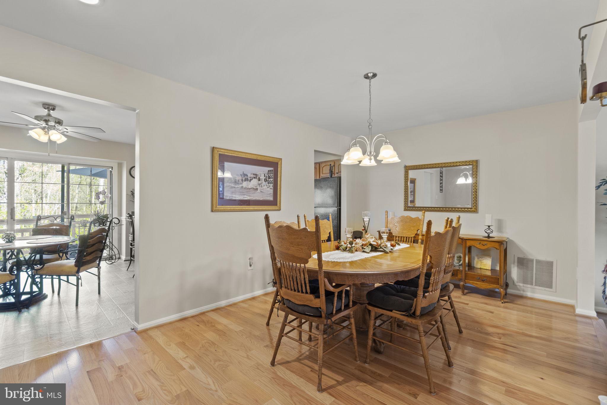 7704 Jewelweed Court Springfield, VA 22152 - Photo 7 of 34 Updated Dining Room Light Fixture