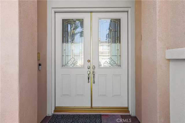 a view of front door