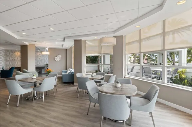 a room with lots of table and equipment