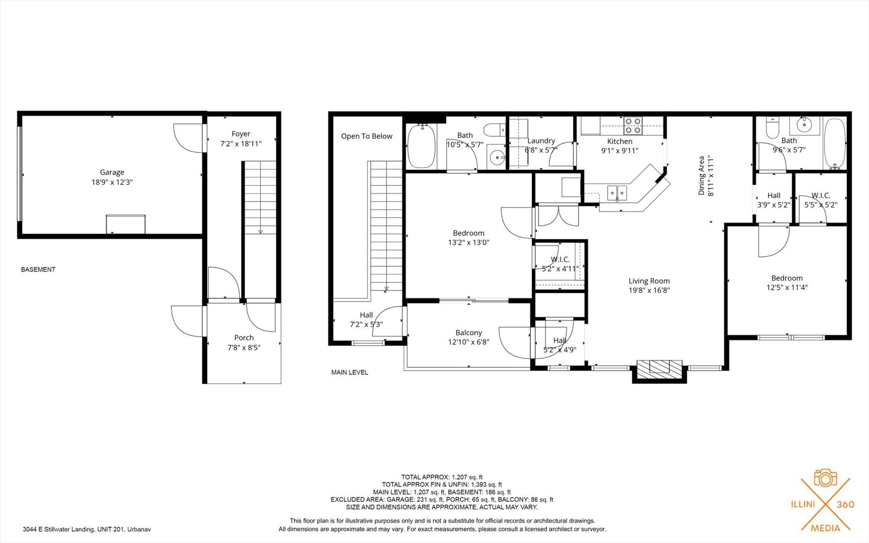 3044 East Stillwater Landing, Unit 201 Urbana, IL 61802 - Photo 28 of 28 a picture of a floor plan