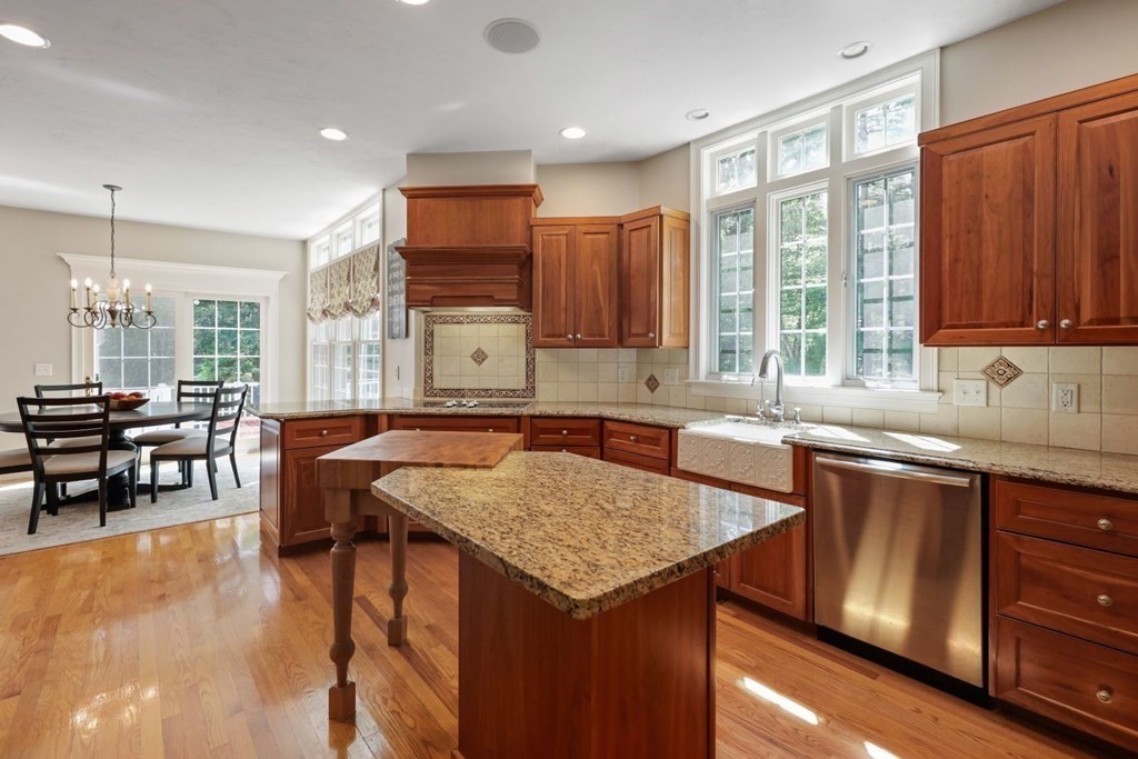 36 Falcon Ridge Drive Hopkinton, MA 01748 - Photo 8 of 41 a kitchen with a stove a sink a counter top space and living room