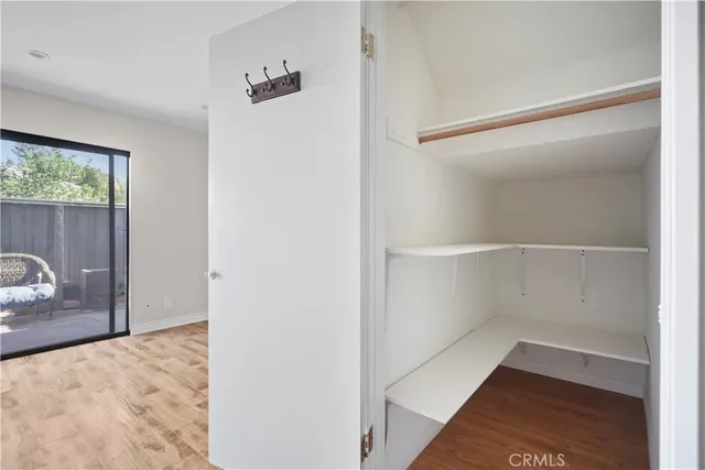 a view of hallway with window