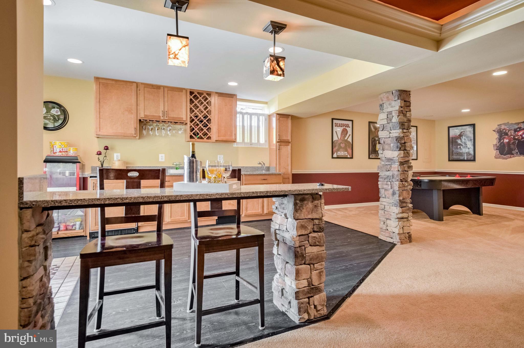 14004 Richter Farm Road Boyds, MD 20841 - Photo 35 of 50 Stone & granite bar counter for movie viewing
