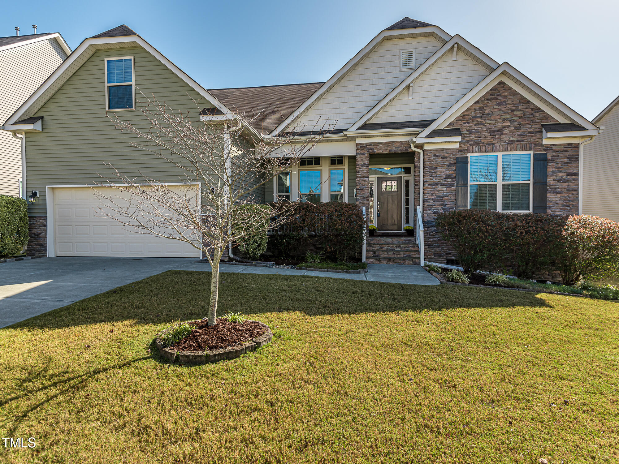 7512 Channery Way Raleigh, NC 27616 - Photo 43 of 45 a front view of a house with a yard