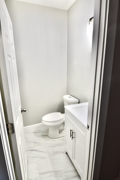 105 Homestead Street, Unit 2 Boston, MA 02121 - Photo 17 of 19 a bathroom with a sink a toilet and a mirror