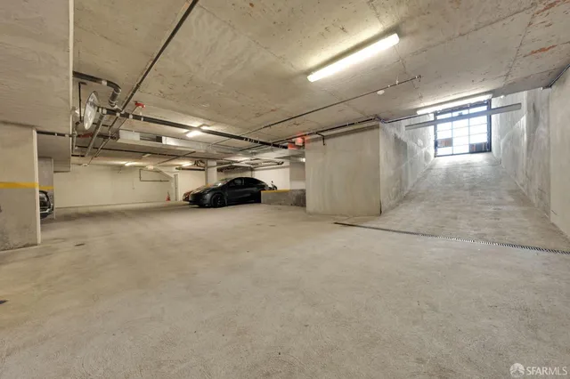 a view of parking garage