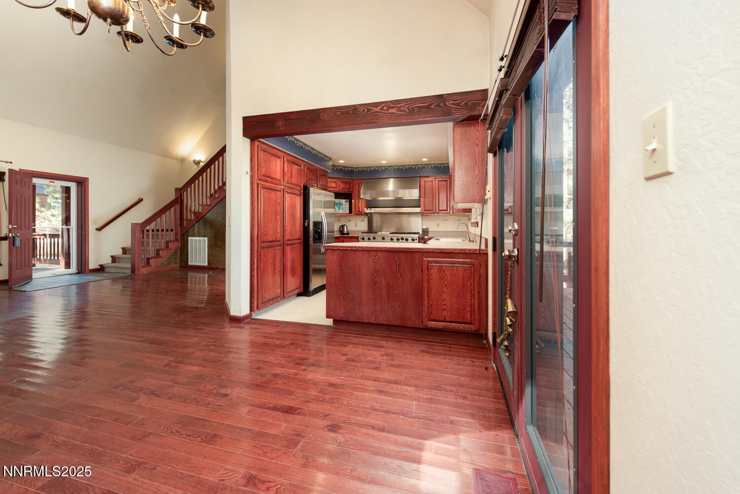 100 Timber Lane Markleeville, CA 96120 - Photo 12 of 29 a view of a kitchen cabinets and wooden floor