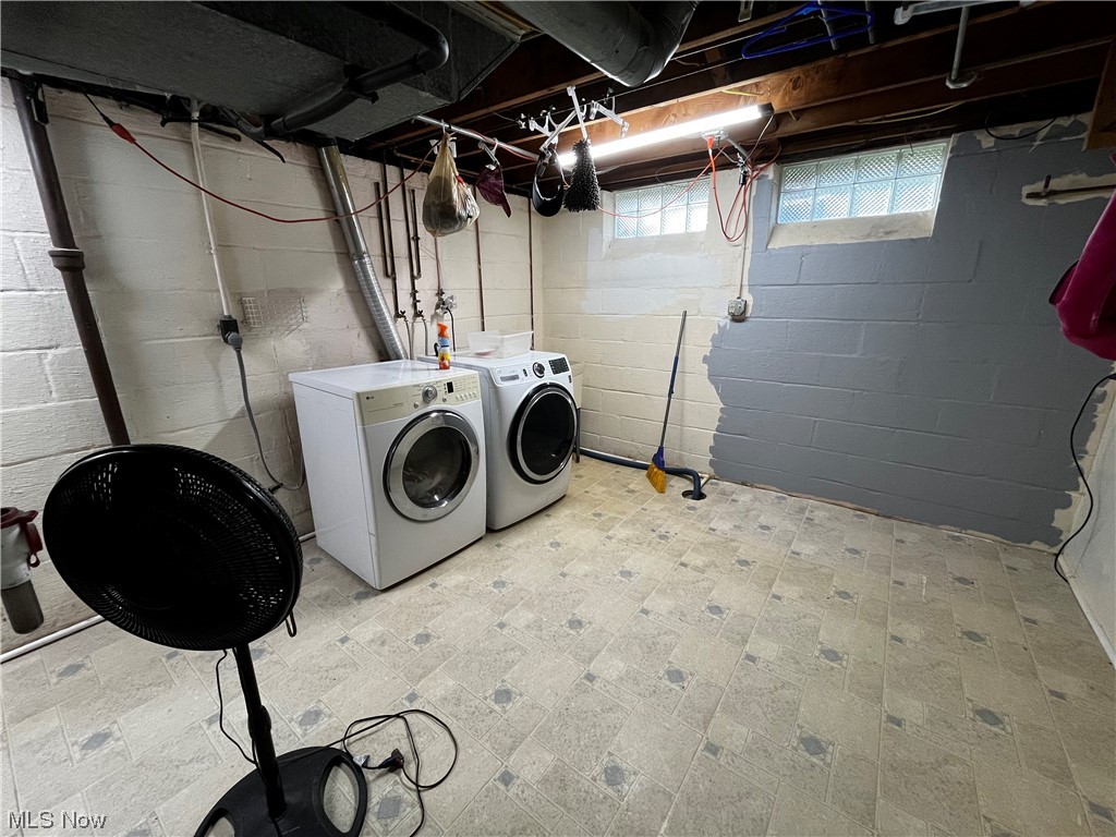 30824 Clarmont Road Willowick, OH 44095 - Photo 24 of 24 Washroom with washer and dryer and washer hookup