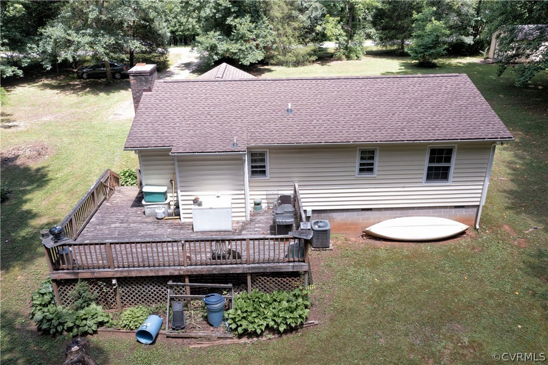 2485 Davis Mill Road Goochland, VA 23063 - Photo 16 of 18 Rear of the home with a nice deck for entertaining