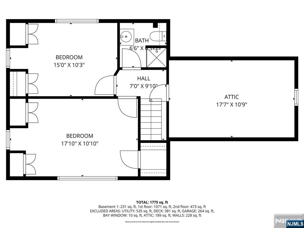 105 Circle Drive Paramus, NJ 07652 - Photo 14 of 14 a picture of a floor plan