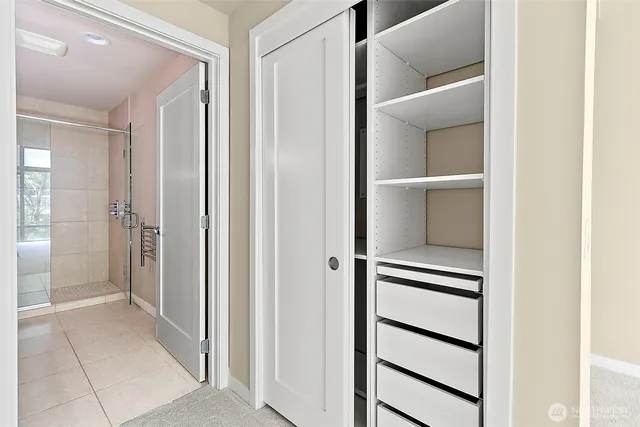 a view of closet area