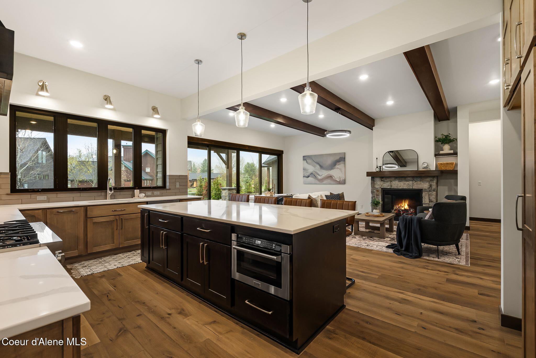 11 Alpenrose Lane Sandpoint, ID 83864 - Photo 19 of 52 Open Kitchen and Living
