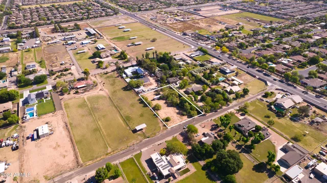 an aerial view of a city